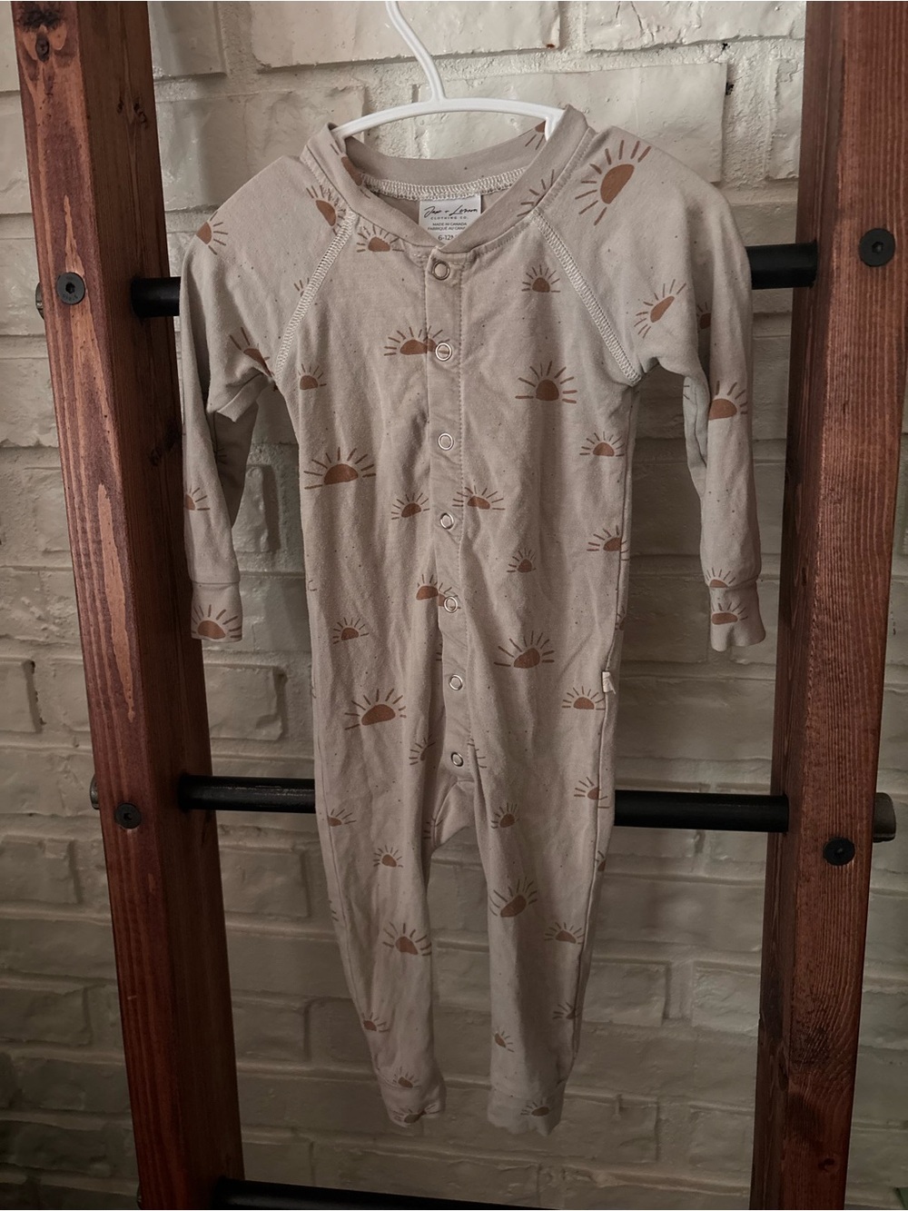 🌻3/$35 🌻 Jax + Lennon  Sun-Print Baby Footie One-Piece